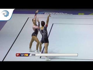 Miquel MANE GABARRO & Noelia RAMOS ROSELLO (ESP) - 2019 Junior Aerobics Europeans, mixed pairs final