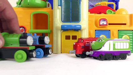 Iron Man & Marvel Tayo The Little Bus Garage Attack Crocodile Monster Thomas, Chuggington