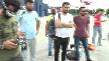 Binali Yıldırım’a drone tutkunlarından havada teşekkür