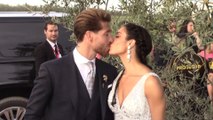 Sergio Ramos y Pilar muestran cómo fue su boda por dentro