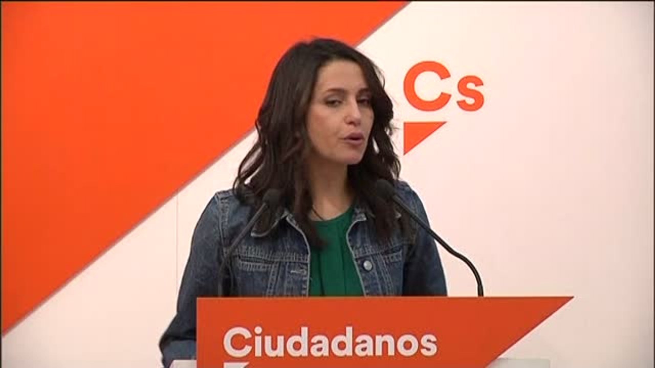 Arrimadas denuncia la intención "demencial" de Puigdemont, Sànchez, Turull y Rull de que les abonen las pagas por desplazamientos como parlamentarios