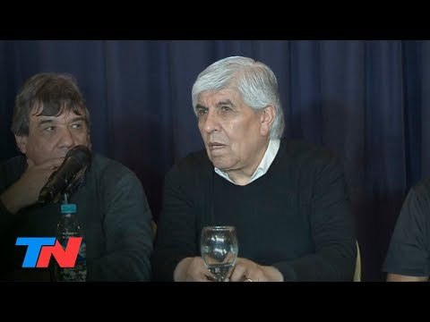 Moyano, con los tapones de punta contra Macri: No vamos a dar ni un paso atrás