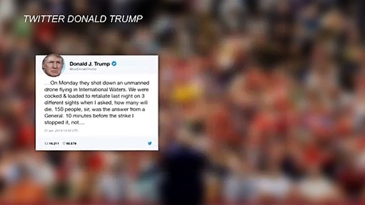 Trump dice que canceló ataques contra Irán a último momento