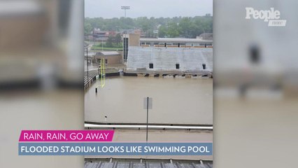 Flooding in Western Michigan Causes College Football Stadium to Look Like a Swimming Pool