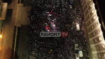 Basha mban fjalimin në protestë, Report TV sjell pamjet me dron ora 21:00