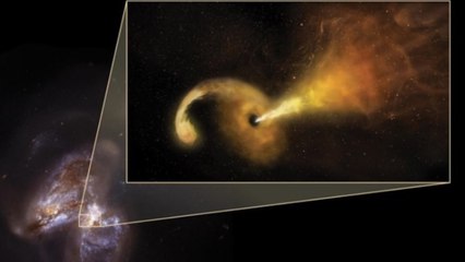 Primera visión de un agujero negro en erupción tras tragar una estrella