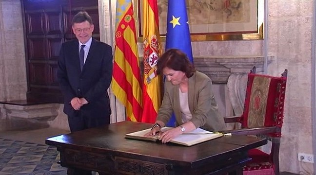 Calvo y Puig se reúnen por la llegada del Aquarius