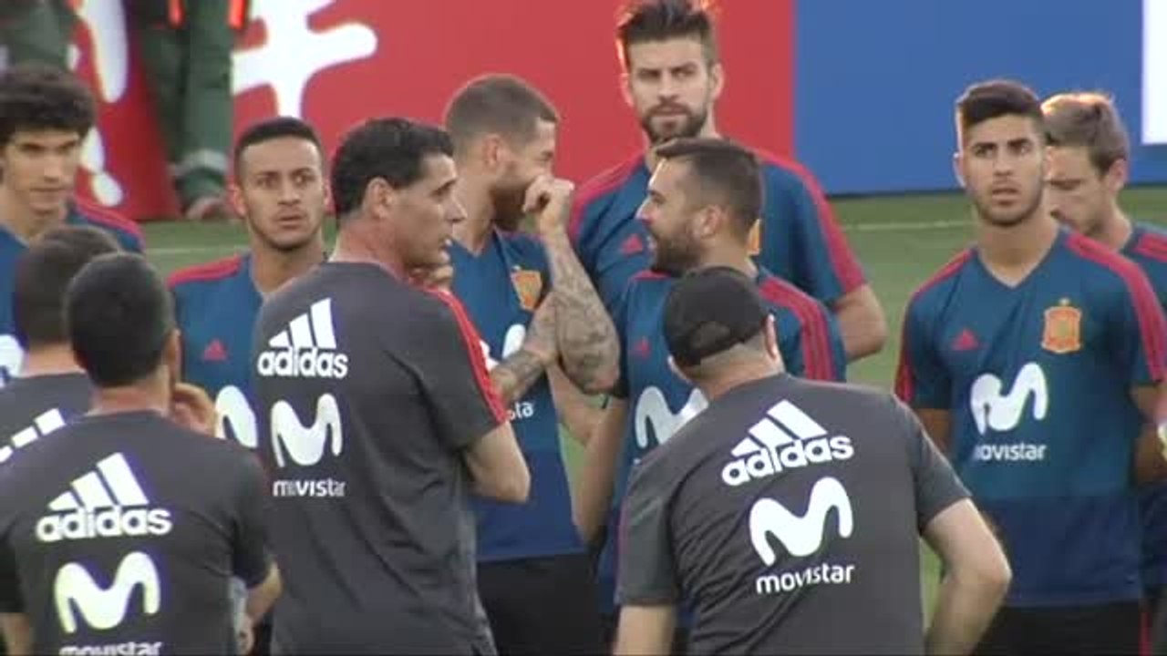 La selección ya entrena a las órdenes de Fernando Hierro