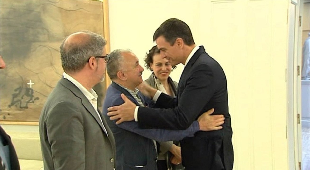 Sánchez se reúne con los líderes de CCOO, UGT, CEOE y Cepyme