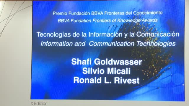 Los principales expertos mundiales en criptografía, galardonados con el Premio Fundación BBVA Fronteras del Conocimiento en TIC