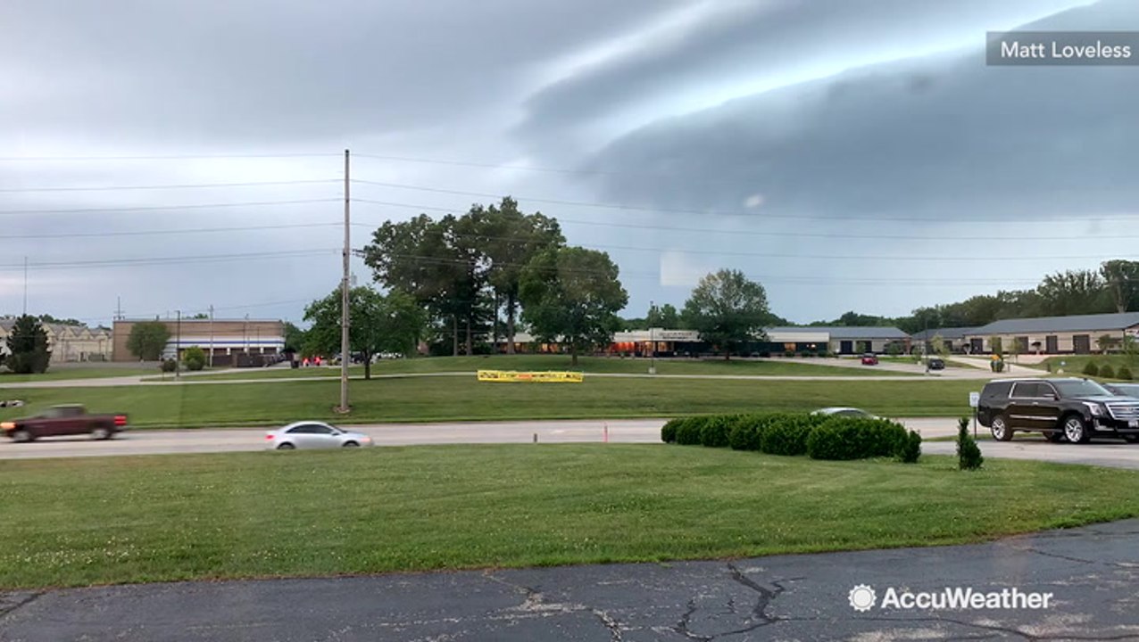 Severe storms moving through