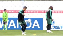 Cristiano Ronaldo se entrena con la vista puesta en el debut frente a España