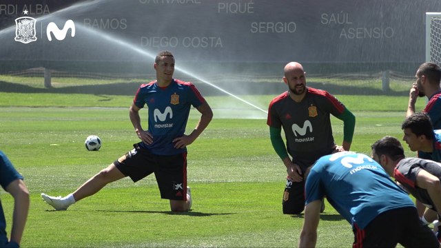 Entrenamiento de la Selección española de Fútbol