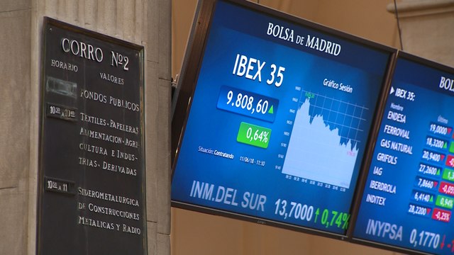 El Ibex 35 inicia la semana con un alza del 1%