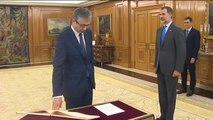 Hernández de Cos promete ante el Rey su cargo de gobernador del Banco de España