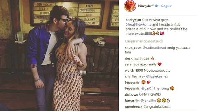 Hilary Duff anuncia que está embarazada de una niña