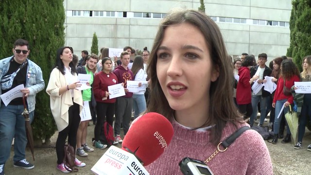 Estudiantes afectados por la filtración de exámenes en la UEx