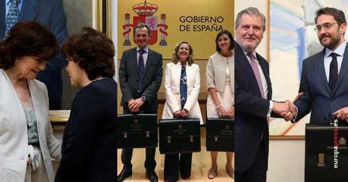 Los nuevos ministros toman posesión de sus carteras