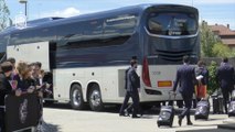 La Selección Española inicia su viaje a Krasnodar