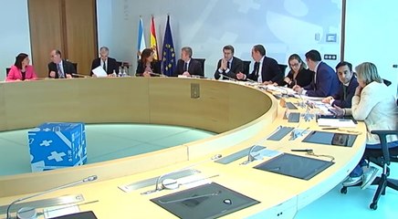 Feijóo preside la reunión del Consello