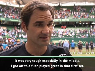 Win over Bautista Agut was 'very tough' - Federer