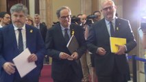 Llegadas al Parlament de Cataluña