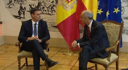 Reunión de Pedro Sánchez y Antoni Martí