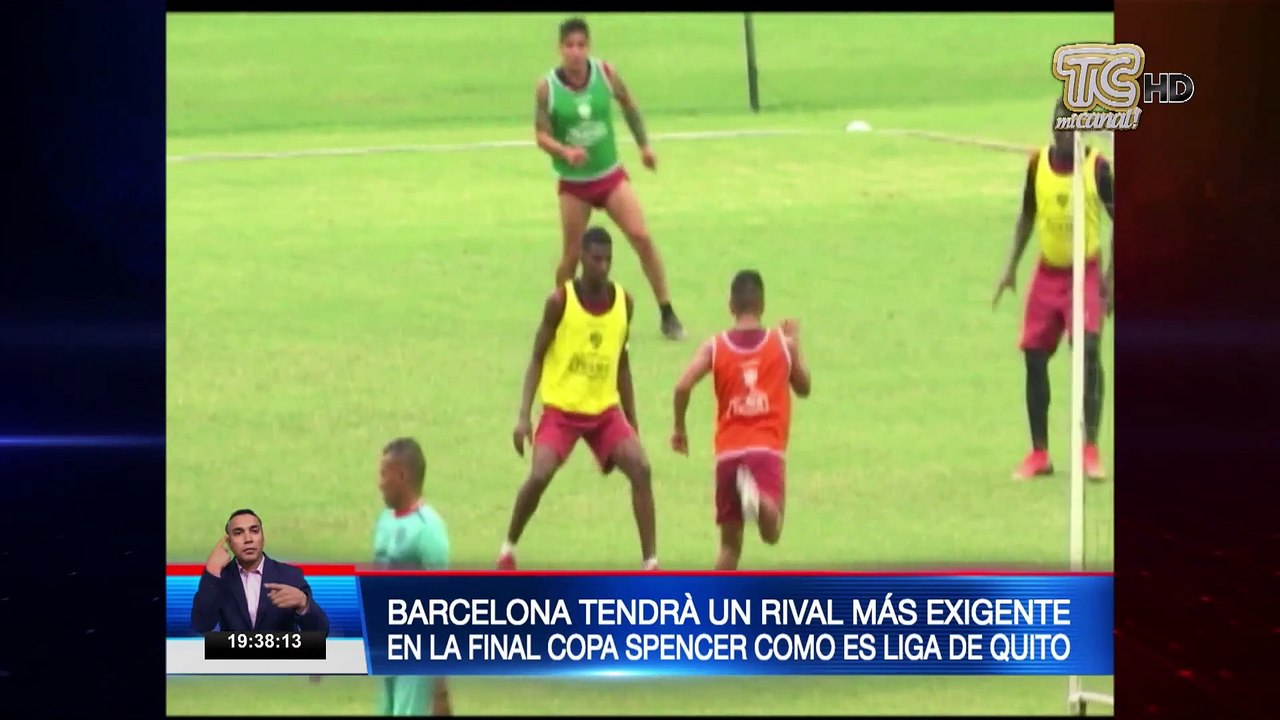 Barcelona se prepara para enfrentar a Liga de Quito