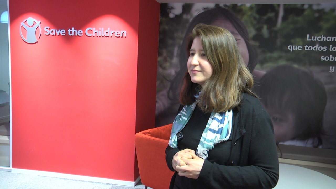 Técnico de Save the Children, Gabriela Jorquera
