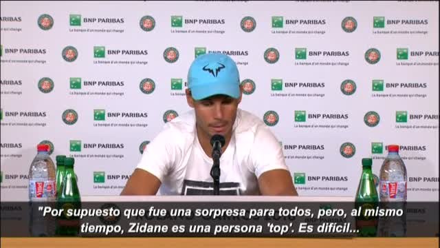 Rafa Nadal: Espero que Zidane vuelva