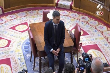 Primeras imágenes de Sánchez como candidato a la presidencia