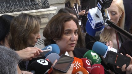 Colau sobre la moción de censura