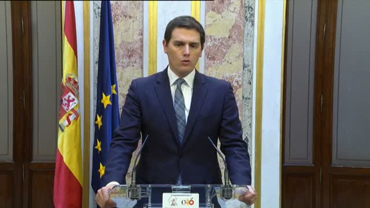 Rivera: "Habrá que estar atento a las hipotecas que nos deja Sánchez de las manos de Torra, Puigdemont y Bildu"