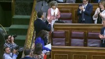 Da comienzo la moción de censura con ovaciones para Sánchez y Rajoy