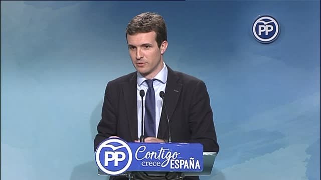 Casado dice que Sánchez tendrá que explicar con qué apoyos cuenta y a qué precio