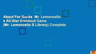 About For Books  Mr. Lemoncello s All-Star Breakout Game (Mr. Lemoncello S Library) Complete