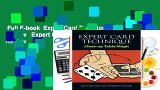 Full E-book  Expert Card Technique  Review   Expert Card Technique  Review