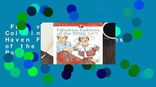 Full version  Adult Coloring Book Creative Haven Fabulous Fashions of the 1950s Coloring Book