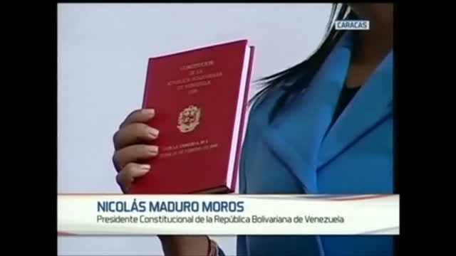 Maduro: Juro cumplir y hacer cumplir nuestra Constitución bolivariana