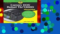 Canon EOS Rebel T6/1300D For Dummies (For Dummies (Lifestyle))  Best Sellers Rank : #5