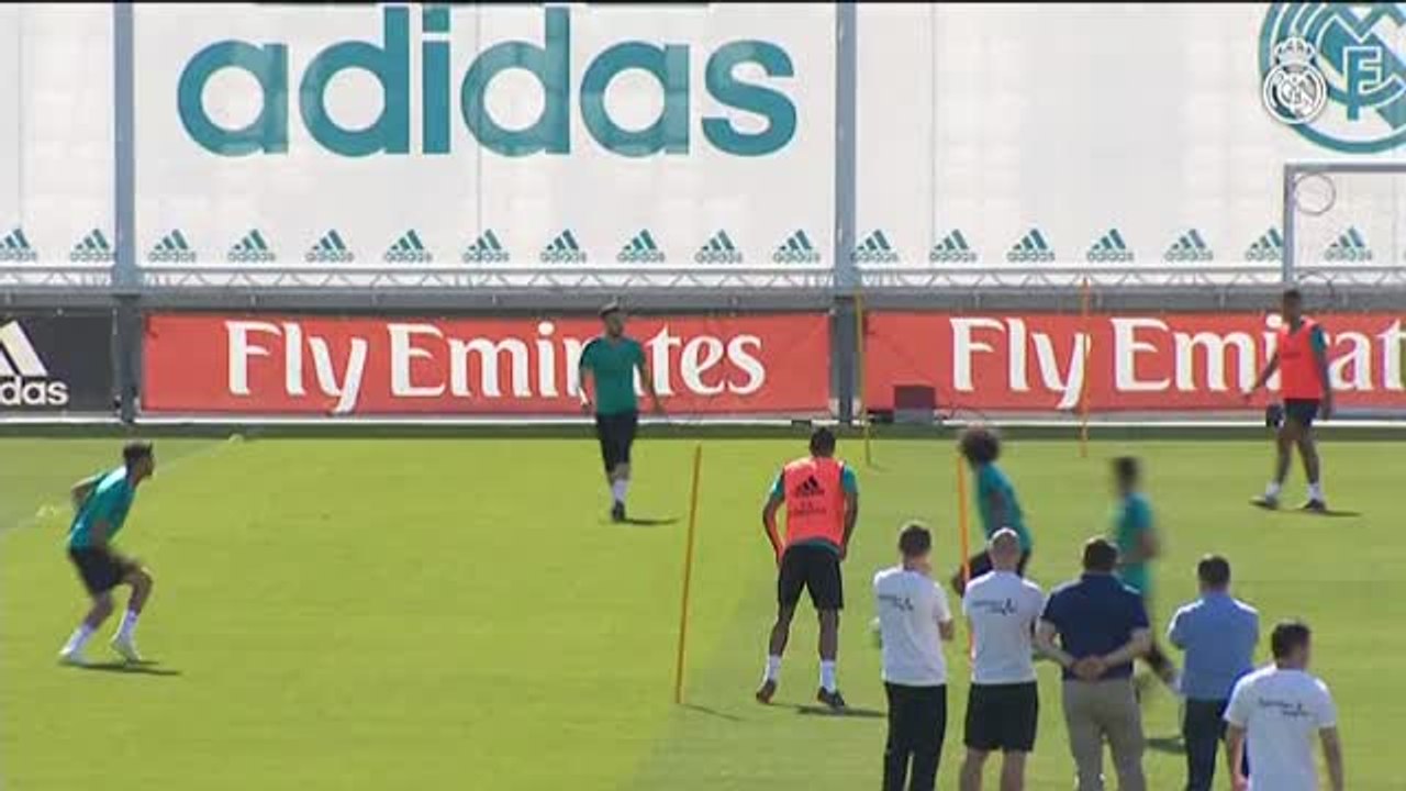 Cristiano y Carvajal vuelven a entrenar con el grupo