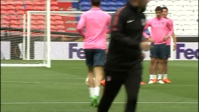 El Atlético de Madrid ultima los detalles antes de la final del miércoles