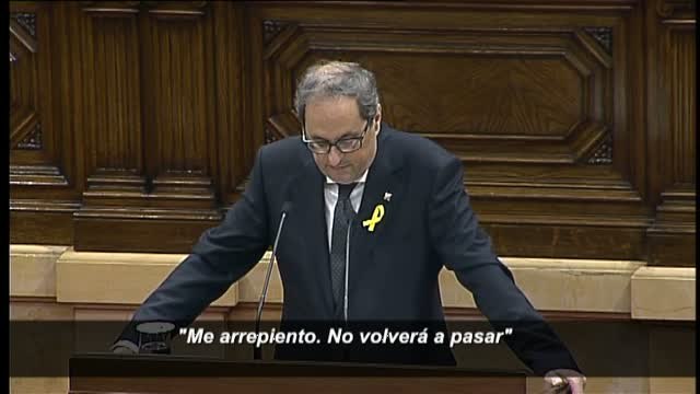Los tuits del pasado de Torra salen a la palestra en la investidura del Parlament