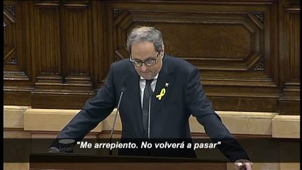 Los tuits del pasado de Torra salen a la palestra en la investidura del Parlament