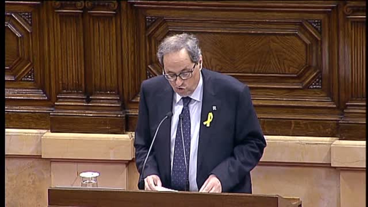 Torra: "El cómo avanzamos hacia la república es nuestra exclusiva responsabilidad"