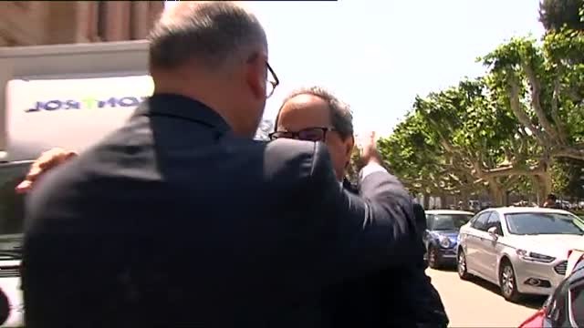 Quim Torra emocionado y agradecido