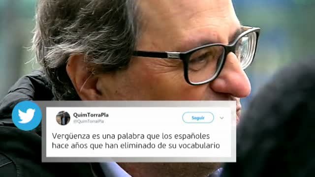 Aparecen unos polémicos twits de Quim Torra: Los españoles solo saben expoliar