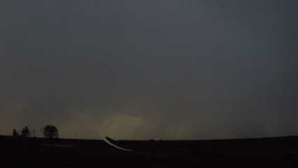Los truenos iluminan el cielo de Medina del Campo, Valladolid