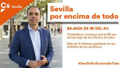 El PP acusa a C's de plagiar un eslogan electoral en Sevilla