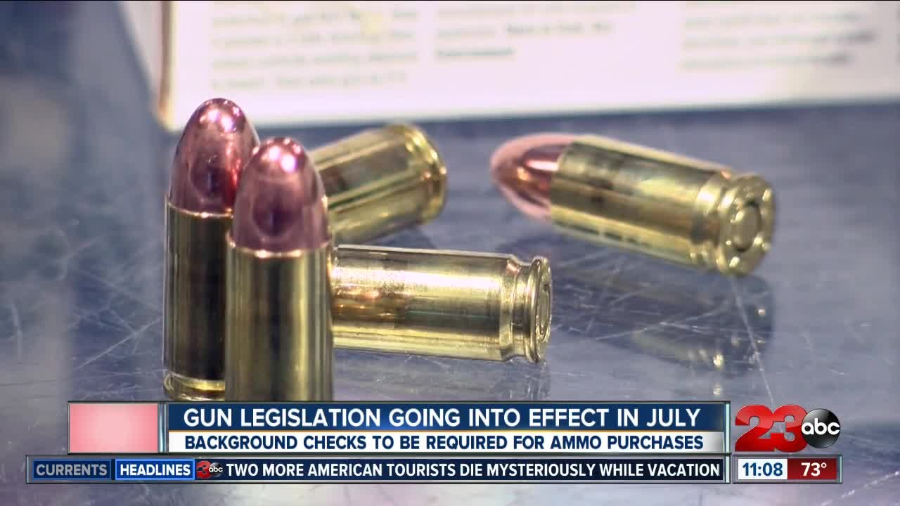 Background checks to be required for ammunition...